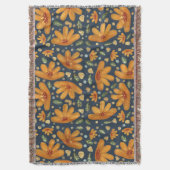 Yellow Luxe Florals Decke (Vorderseite Vertikal)