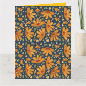 Yellow Luxe Florals Karte (Vorderseite)