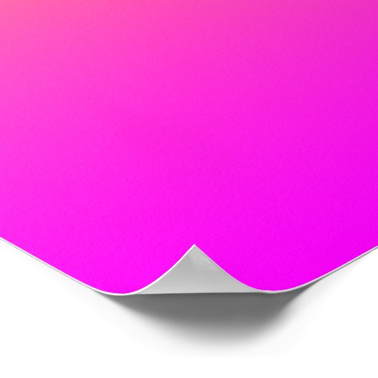 Yellow Magenta Gradient Poster (Ecke)