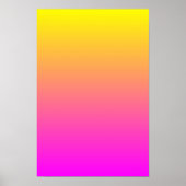 Yellow Magenta Gradient Poster (Vorne)