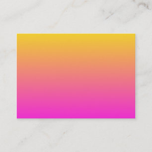 Yellow Magenta Gradient Visitenkarte