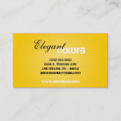 Yellow Make up Artist Palette Brush Business Card Visitenkarte (Rückseite)
