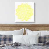YELLOW MANDALA LEINWANDDRUCK (Insitu (Schlafzimmer))