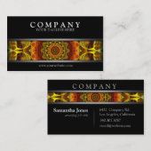 Yellow Mandala Visitenkarte (Vorne/Hinten)