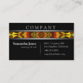 Yellow Mandala Visitenkarte (Rückseite)