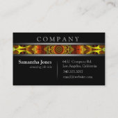 Yellow Mandala Visitenkarte (Rückseite)