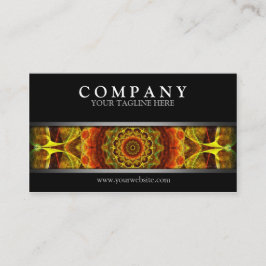 Yellow Mandala Visitenkarte