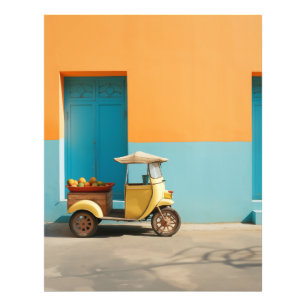 Yellow Mango Riksja Fotodruck