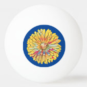 Yellow Marigold Blume Dart Board Ping Pong Paddle Tischtennisball (Vorderseite)