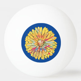 Yellow Marigold Blume Dart Board Ping Pong Paddle Tischtennisball