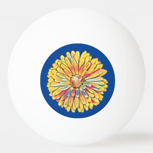 Yellow Marigold Blume Dart Board Ping Pong Paddle Tischtennisball (Vorderseite)