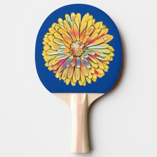 Yellow Marigold Blume Dart Board Tischtennis Schläger (Rückseite)