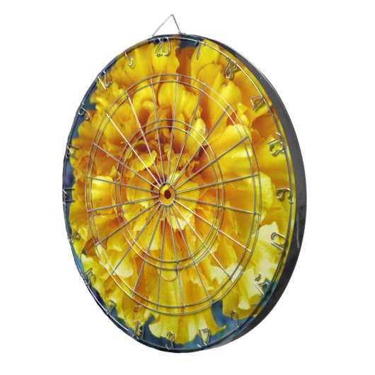 Yellow Marigold Dartscheibe (Vorderseite rechts)