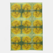 Yellow Marigold Floral Kitchen Handtücher (Vertikal)
