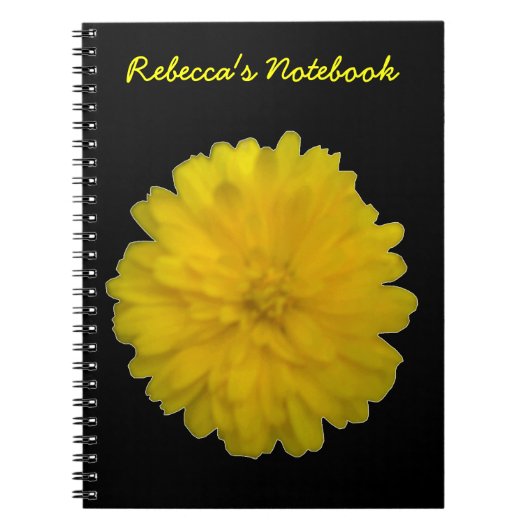 Yellow Marigold - individualisierbares Notebook Notizblock (Vorderseite)