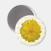 Yellow Marigold Magnet (Vorderseite/Rückseite)