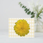 Yellow Marigold Postcard Postkarte (Stehend Vorderseite)