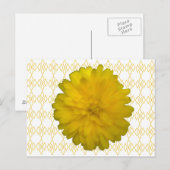 Yellow Marigold Postcard Postkarte (Vorne/Hinten)