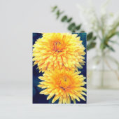 Yellow Marigold Postkarte (Stehend Vorderseite)