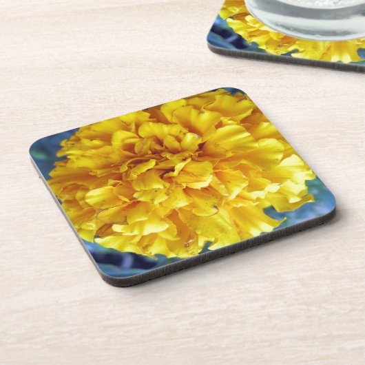 Yellow Marigold Untersetzer (Linke Seite)