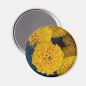 Yellow Marigolds Magnet (Vorderseite/Rückseite)