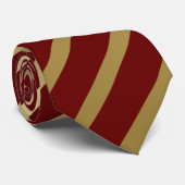 Yellow Maroon Stripes Krawatte (Gerollt)