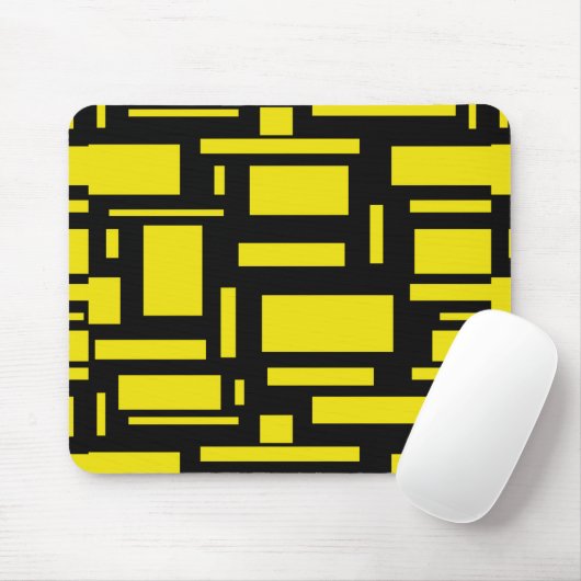 Yellow Maze Mousepad (Mit Mouse)