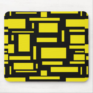 Yellow Maze Mousepad