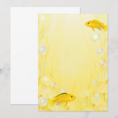 Yellow Mbuna Cichlids Aquarium Fisch Einladungen (Vorne/Hinten)