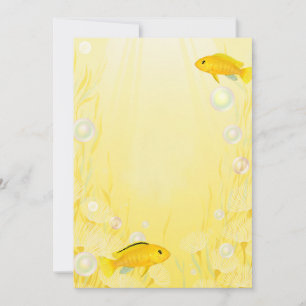 Yellow Mbuna Cichlids Aquarium Fisch Einladungen