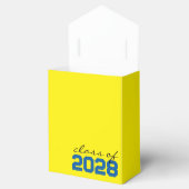 Yellow & Medium Blue Abschluss Fevor Boxes Geschenkschachtel (Geöffnet)