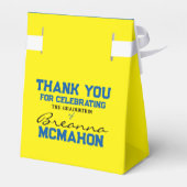 Yellow & Medium Blue Abschluss Fevor Boxes Geschenkschachtel (Rückseite)