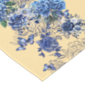 Yellow Mellow Butterfly Blume Medow Tischdecke (Schrägansicht)