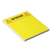 Yellow memo writing notepad for Stuff Notizblock (angewinkelt)