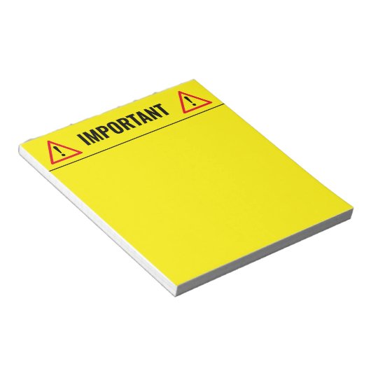 Yellow memo writing notepad for Stuff Notizblock (angewinkelt)
