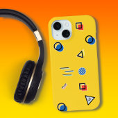 Yellow Memphis Monogram Case-Mate iPhone Case