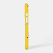 Yellow Memphis Monogram Case-Mate iPhone Case 16 Hülle (Linke Seite)