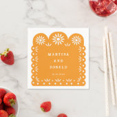 YELLOW MEXICAN PAPEL PICADO SERVIETTE (Beispiel)