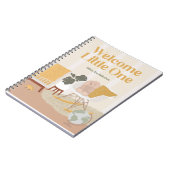 Yellow Mid Century Modern Kinderzimmer Notebook Notizblock (Linke Seite)