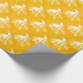 "Yellow Midge" Trout Fly Wrapping Paper Geschenkpapier (Ecke)