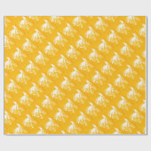 "Yellow Midge" Trout Fly Wrapping Paper Geschenkpapier (Flach)