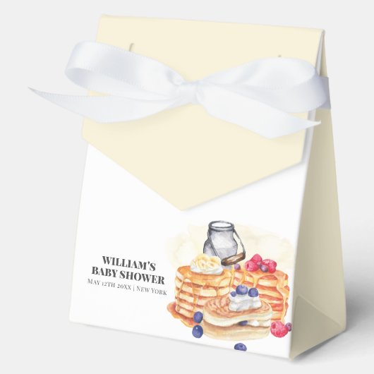 Yellow Milk Berry Pancake Brunch Babydusche Geschenkschachtel (Vorderseite)