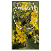 Yellow Mimosa Oster Kleine Geschenktüte (Rückseite)