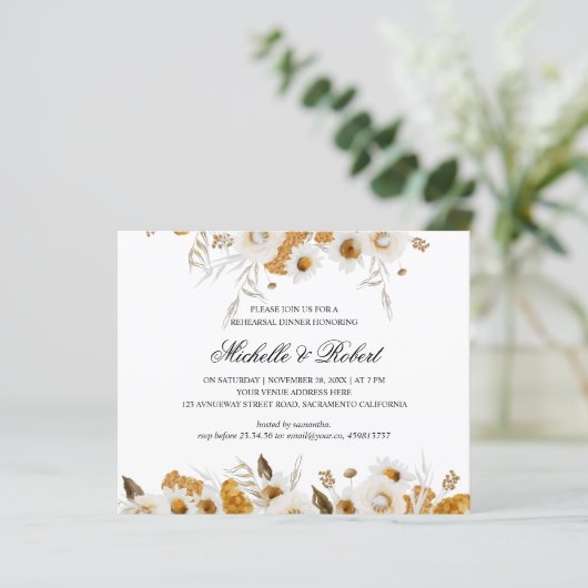 Yellow Mimosa Probe Dinner (Stehend Vorderseite)