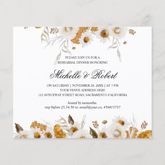 Yellow Mimosa Probe Dinner (Vorderseite)