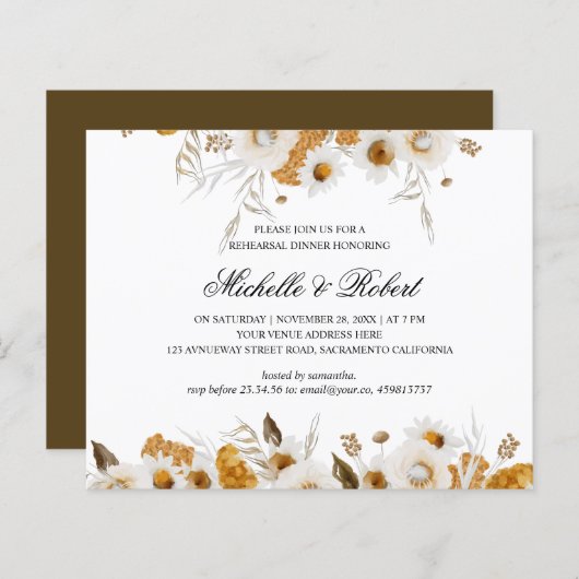 Yellow Mimosa Probe Dinner (Vorne/Hinten)