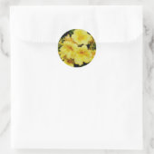 Yellow Mini Lilies Stickers (Tasche)