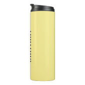 Yellow Minimal Bridesmaid Personalisierter Name Ei Thermosbecher (Nach rechts gedreht)