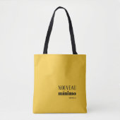 Yellow Minimal NOUVEAU MINIMO Personalisiert Tasche (Vorderseite)