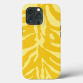 Yellow Minimalistisch Tough Case iPhone (Rückseite)